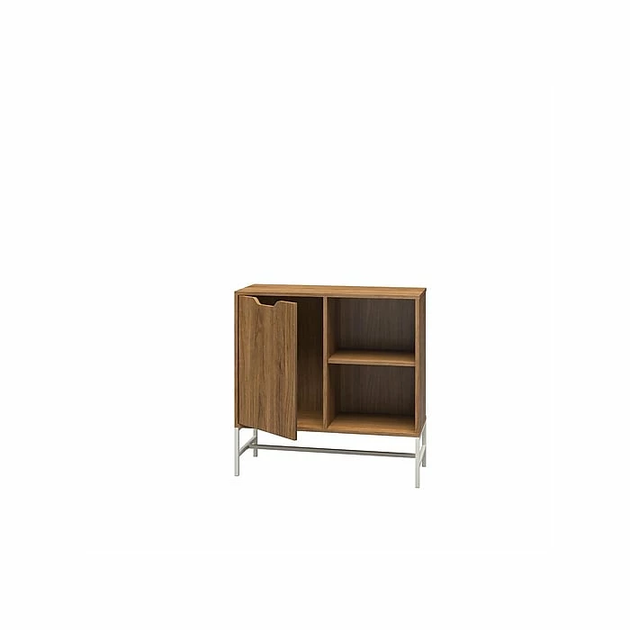 Ameriwood Modine 2-Shelf 30"H Bookcase, Walnut (3483905COM) - Image 3