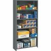 Tennsco® Closed Commercial Steel Shelving, 6-Shelf, Medium Gray, 75Hx36Wx12"D