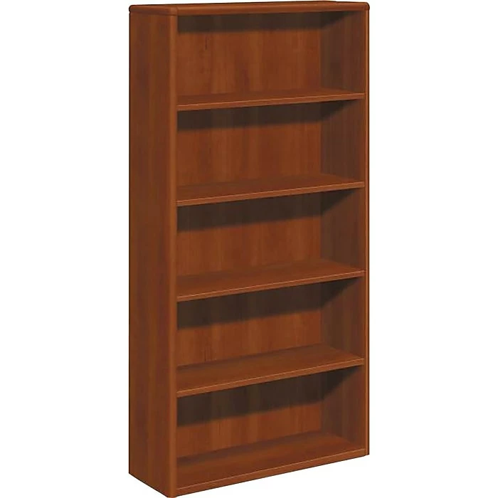 HON® 10700 Series In Cognac, 5-Shelf Bookcase