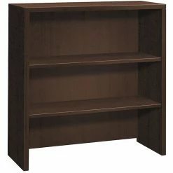 HON 10500 Series 2 Shelves 37-1/8"H Bookcase Hutch, Mocha Finish (HON105292MOMO)