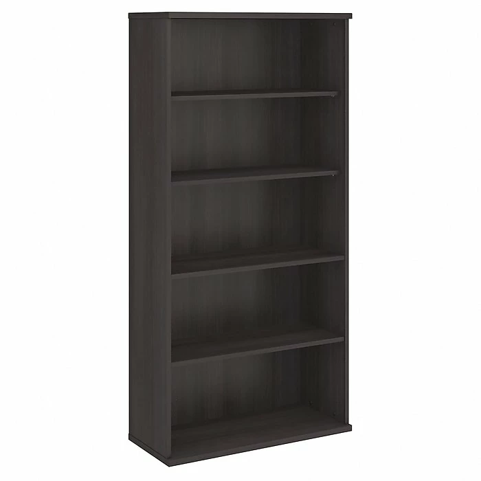 Bush Business Furniture Studio C 5 Shelf Bookcase, Storm Gray (SCB136SG)