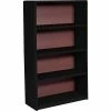 Safco ValueMate Economy 4-Shelf 54"H Steel Bookcase, Black (7172BL)