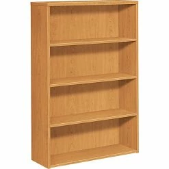 HON® 10500 Series Office Collection In Harvest, 4-Shelf Bookcase