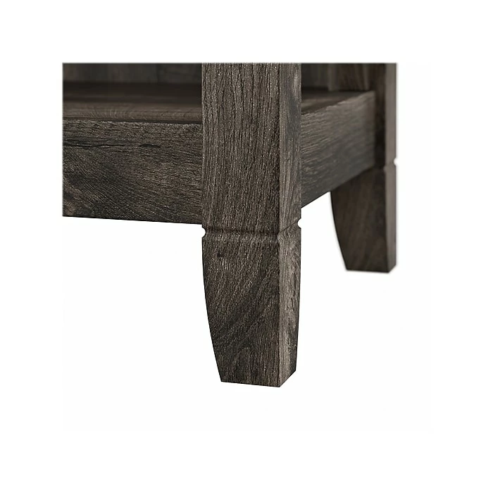 Bush Furniture Key West 5-Shelf 66"H Bookcase, Dark Gray Hickory, 2/Set (KWS046GH) - Image 4