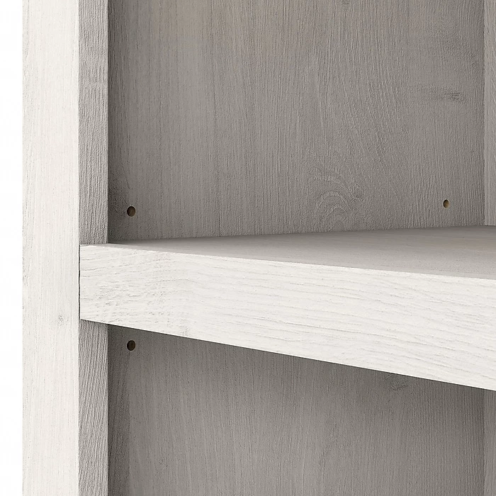Bush Furniture Yorktown 5-Shelf 67"H Bookcase, Linen White Oak (WC40466-03) - Image 4