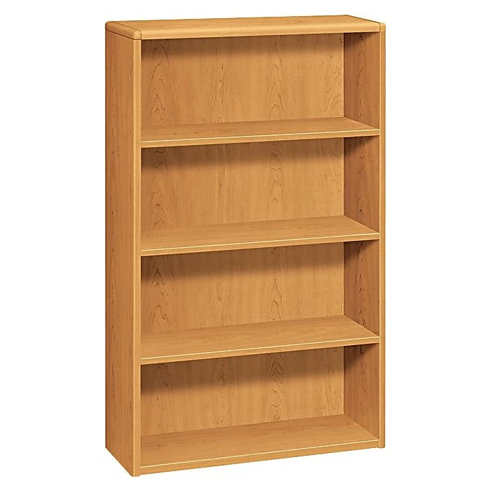 HON® 10700 Series Office Collection In Harvest, 4-Shelf Bookcase, 57-1/8"H
