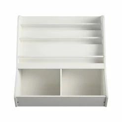 Ameriwood Tyler 5-Shelf 36"H Kids' Book And Toy Storage Bookcase, White (4947013COM)