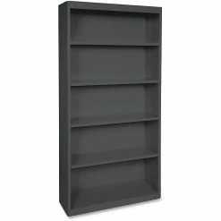 Hirsh Industries Lorell Fortress Series 5-Shelf 72" Bookcase, Black (LLR41291)