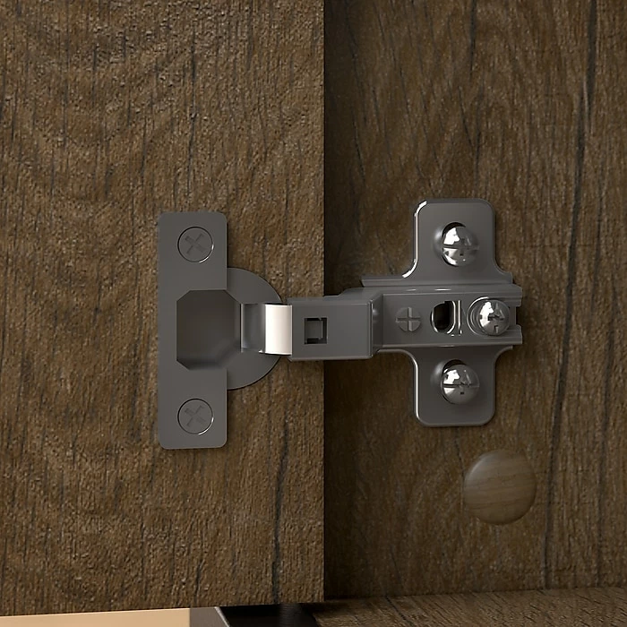 Bush Business Furniture Bush Furniture Anthropology 5 Shelf Bookcase With Doors, Rustic Brown Embossed (ATB130RB-03) - Image 7