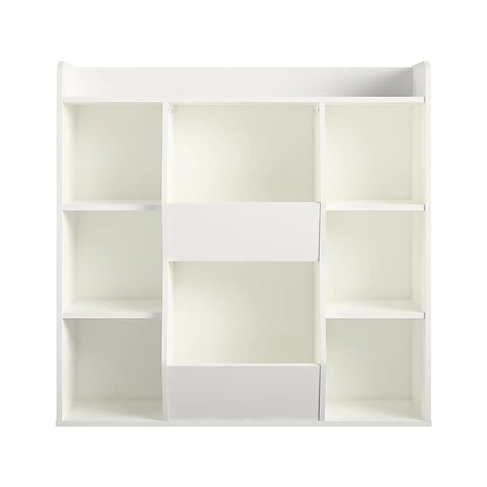 Ameriwood Tyler 9-Shelf 41"H Toy Storage Bookcase, White (4865013COM)