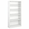 Bush Furniture Universal 5 Shelf Bookcase, Pure White (WL12417)