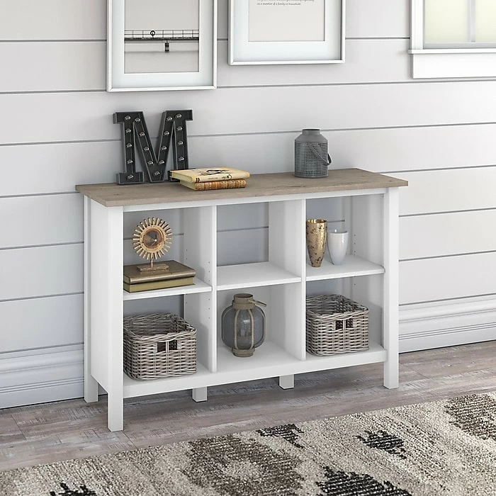Ameriwood Tyler 9-Shelf 41"H Toy Storage Bookcase, Dove Gray (4865412COM) - Image 8