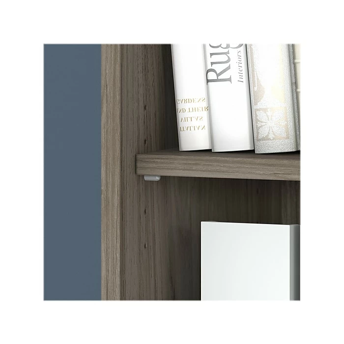 Bush Business Furniture Hybrid 5-Shelf 73"H Tall Bookcase, Modern Hickory (HYB136MH-Z) - Image 5