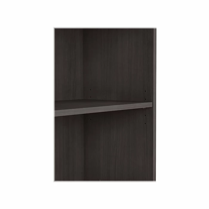 Bush Business Furniture Hybrid 2-Shelf 29"H Small Bookcase, Storm Gray (HY3036SG-Z) - Image 5