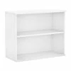 Bush Business Furniture Hybrid 2-Shelf 29"H Small Bookcase, White (HY3036WH-Z)