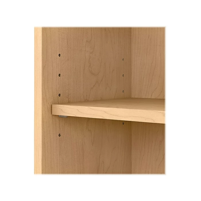 Bush Furniture Cabot 5 Shelf 66"H Bookcase, Natural Maple (WC31666) - Image 7