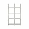 Ameriwood Crestwood 8-Shelf 60"H Bookcase/Room Divider, White (4465013COM)