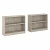 Bush Furniture Universal 2-Shelf 30"H Bookcases, Washed Gray, 2/Set (UB001WG)