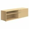 Union & Scale™ Workplace2.0™ 1 Shelf 20"H Laminate Low Credenza, Maple (UN57488)