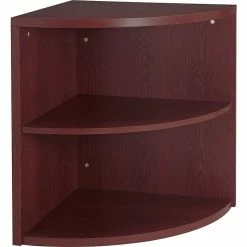 HON® 10500 Series Office Collection In Mahogany, 2-Shelf End Cap Bookcase