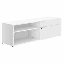 Union & Scale™ Workplace2.0™ 1 Shelf 20"H Laminate Low Credenza, White (UN57487)