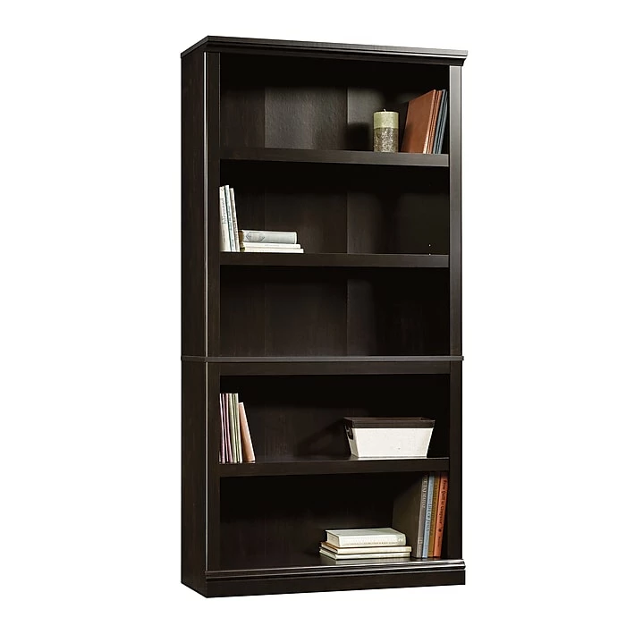 Sauder Select Collection 5-Shelf Bookcase, Estate Black (414235) - Image 3