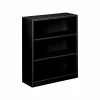 HON Brigade 3 Shelf 41"H Bookcase, Black Steel(HS42ABCP)
