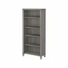 Bush Furniture Somerset 5-Shelf 65"H Bookcase, Platinum Gray (WC81265)
