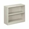 HON Brigade 2-Shelf Standard Bookcase, Light Gray (HONS30ABCQ)