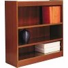 Alera® Square Corner Bookcase In Cherry Finish, 3-Shelves
