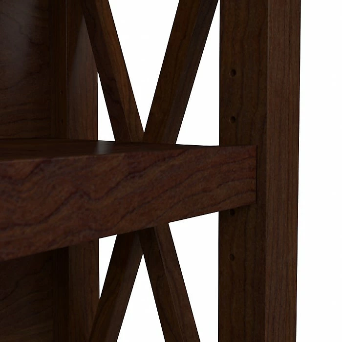 Bush Furniture Key West 2-Shelf 30"H Small Bookcase, Bing Cherry (KWB124BC-03) - Image 7