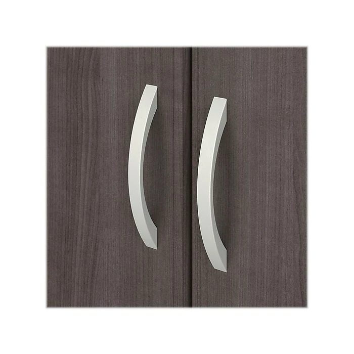 Bush Business Furniture Studio A 5-Shelf 73" Bookcase With Doors, Storm Gray (STA010SG) - Image 6