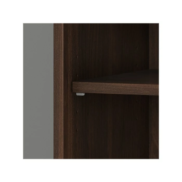 Bush Business Furniture Hybrid 5-Shelf 73"H Tall Bookcase, Black Walnut (HYB136BW-Z) - Image 5