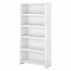 Office By Kathy Ireland® Echo 5 Shelf Bookcase, Pure White (KI60104-03)