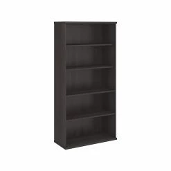Bush Business Furniture Hybrid 5-Shelf 73"H Tall Bookcase, Storm Gray (HYB136SG-Z)