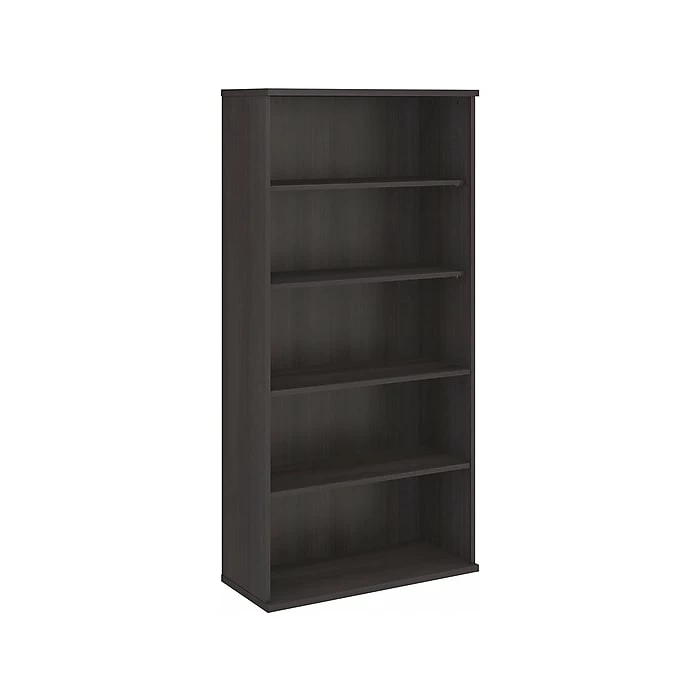 Bush Business Furniture Hybrid 5-Shelf 73"H Tall Bookcase, Storm Gray (HYB136SG-Z)