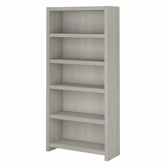 Office By Kathy Ireland® Echo 5 Shelf Bookcase, Gray Sand (KI60204-03)