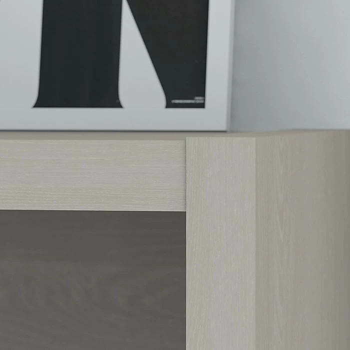 Office By Kathy Ireland® Echo 5 Shelf Bookcase, Gray Sand (KI60204-03) - Image 6