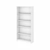 Bush Furniture Cabot 5-Shelf 66.3"H Bookcase, White (WC31966)