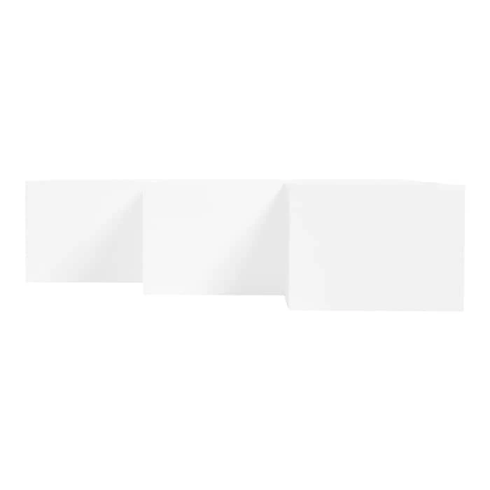 Gry Mattr Parsons 3-Shelf 44"H Cube Bookcase, White (GMCC-00844) - Image 5