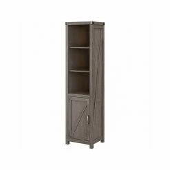 Kathy Ireland® Home By Bush Furniture Cottage Grove 5-Shelf 72"H Bookcase, Restored Gray (CGB118RTG-03)