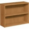 HON 10500 Series Bookcase, 2 Shelves, 36"W, Harvest Finish