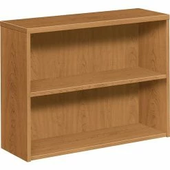 HON 10500 Series Bookcase, 2 Shelves, 36"W, Harvest Finish